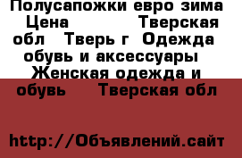 Полусапожки евро зима › Цена ­ 4 000 - Тверская обл., Тверь г. Одежда, обувь и аксессуары » Женская одежда и обувь   . Тверская обл.